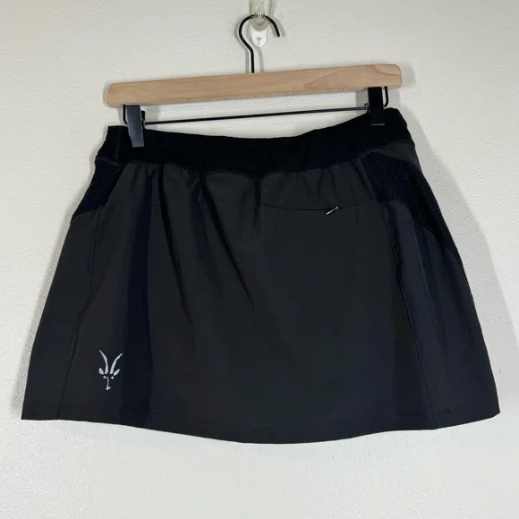 Ibex Skort Merino Wool Athletic Activewear Black Skirt Outdoor Women’s Medium